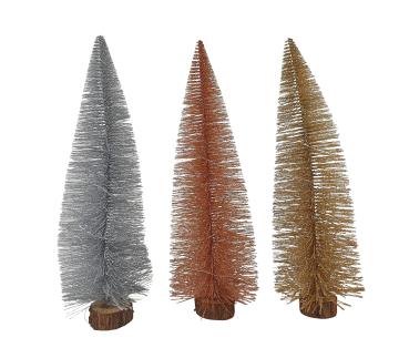 Deko Tannenbaum 50cm beleuchtet 25 LEDs warmweiß - 3 Farben -